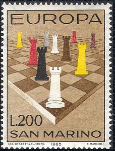 Сан-Марино, 1965, Шахматы. Европа. 1 марка